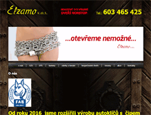 Tablet Screenshot of elzamo.cz